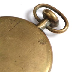 1950s Austrian Bronze Pocket Watch Paperweight by Carl Auböck