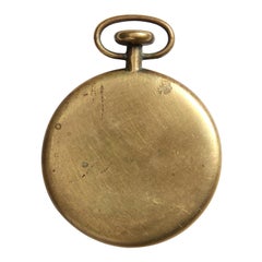 1950s Austrian Bronze Pocket Watch Paperweight by Carl Auböck