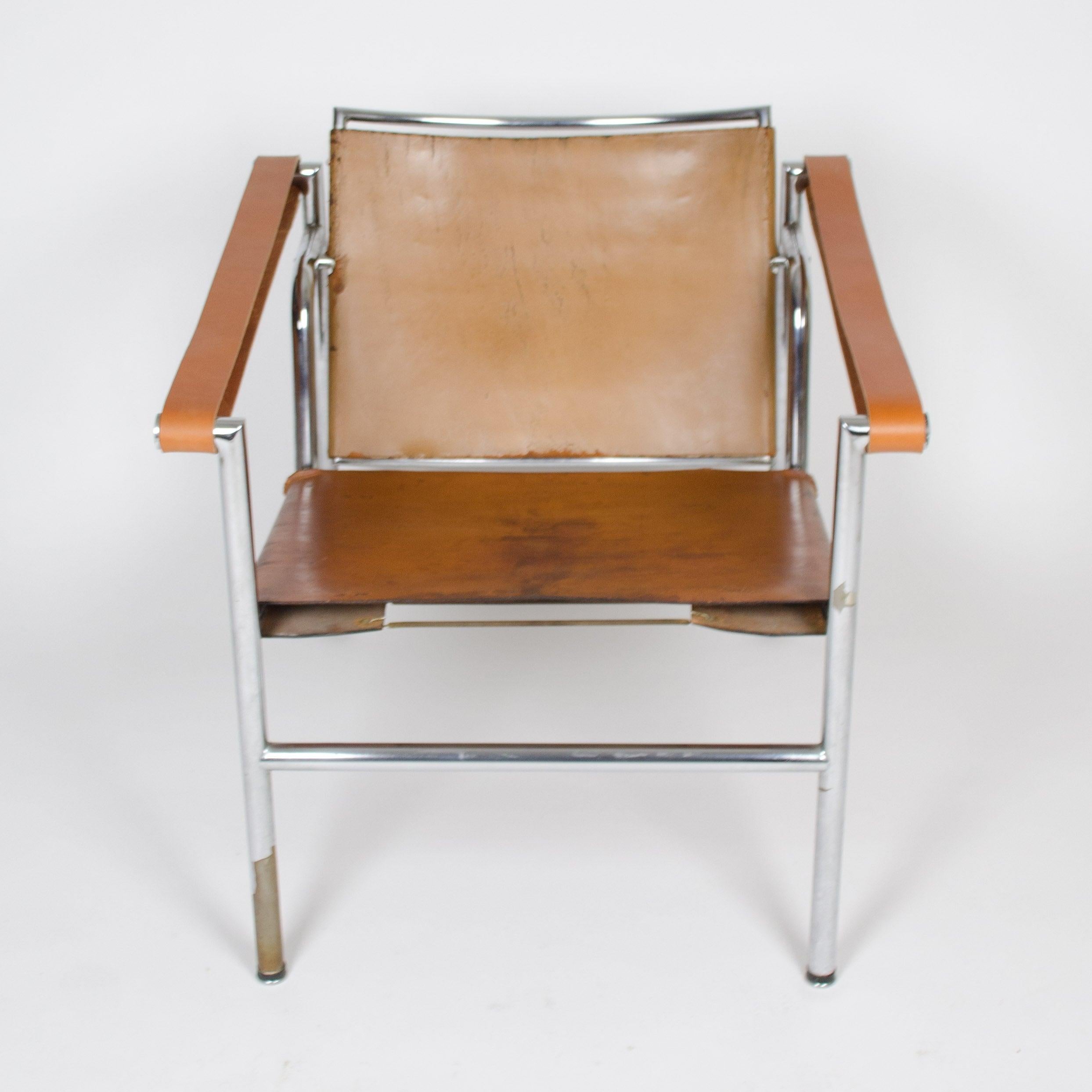 Italian 1950's Authentic Le Corbusier Marked STENDIG LC1 Basculant Chairs Thonet Cassina For Sale