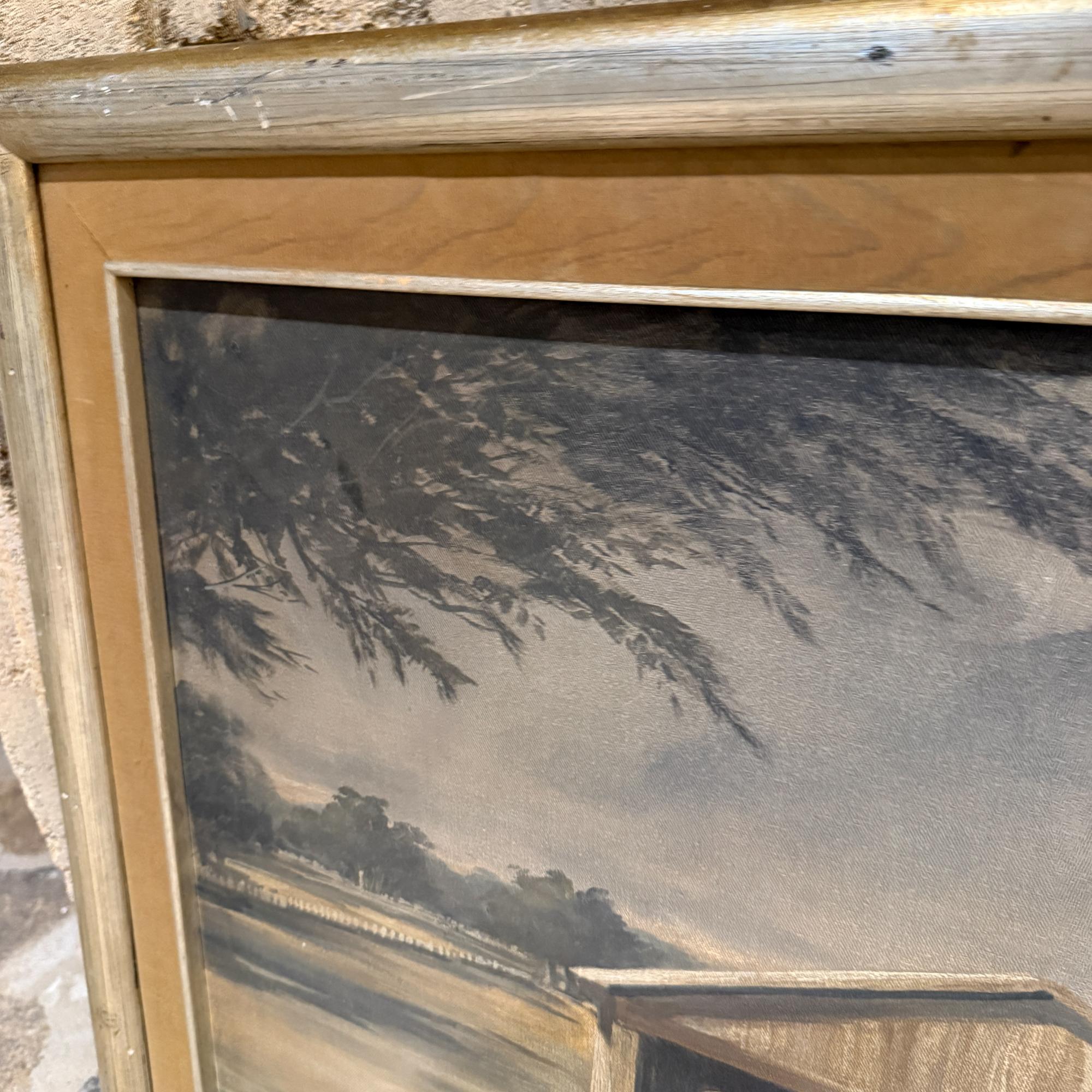 Huile impressionniste sur toile pour hangar d'avion d'aviation des années 1950 The Modernity Art en vente 12