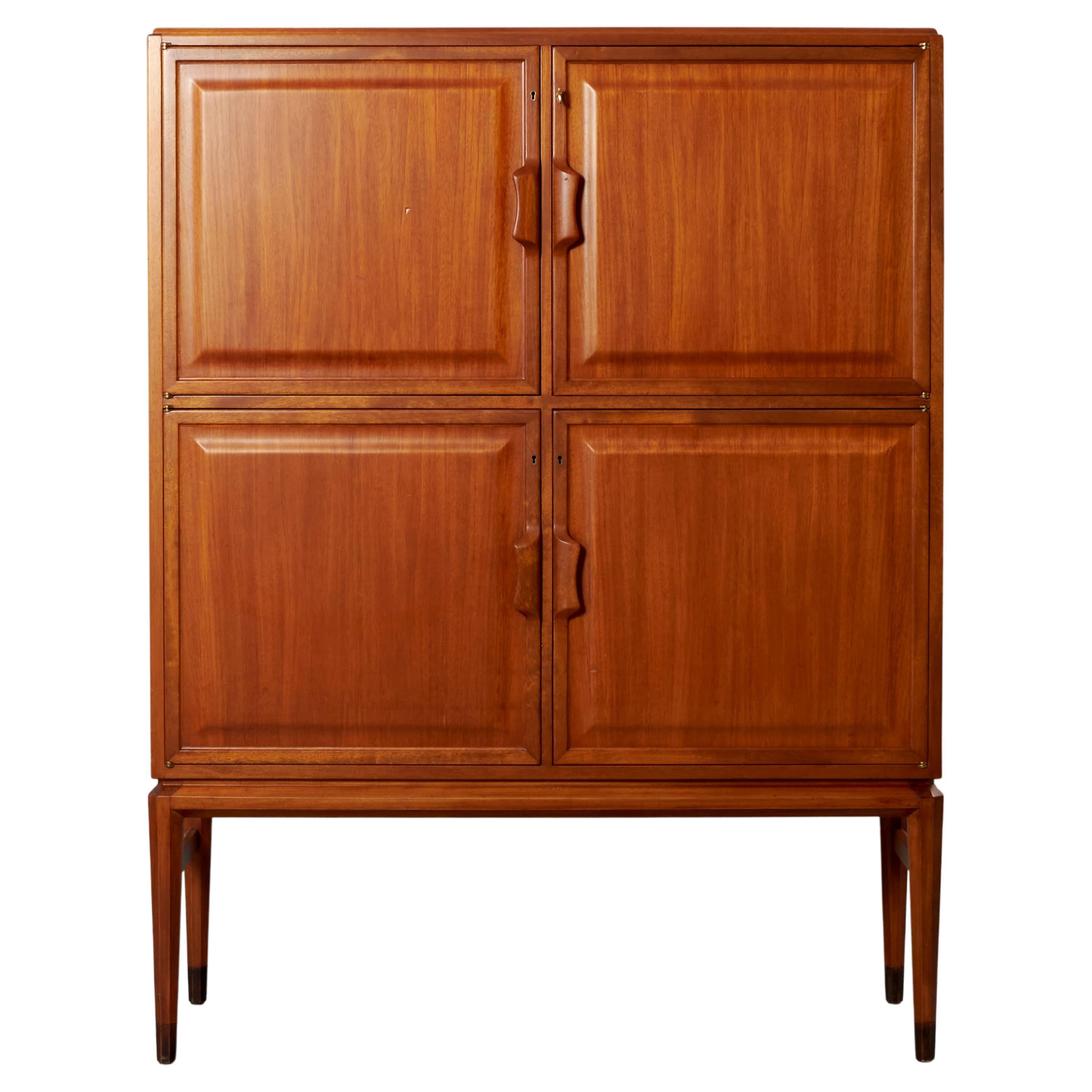 1950s Axel Larsson "2910" Mahogany Cabinet For Sale