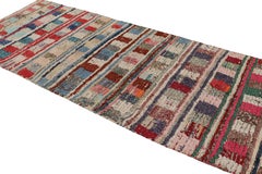 Marokkanischer Azilal-Teppich mit mehrfarbigen Mustern von Rug & Kilim aus den 1950er Jahren