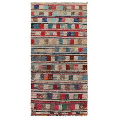 1950s Azilal Moroccan rug with Polychromatic Patterns by Rug & Kilim