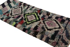 1950s Azilal Moroccan runner rug with Diamond Patterns by Rug & Kilim
