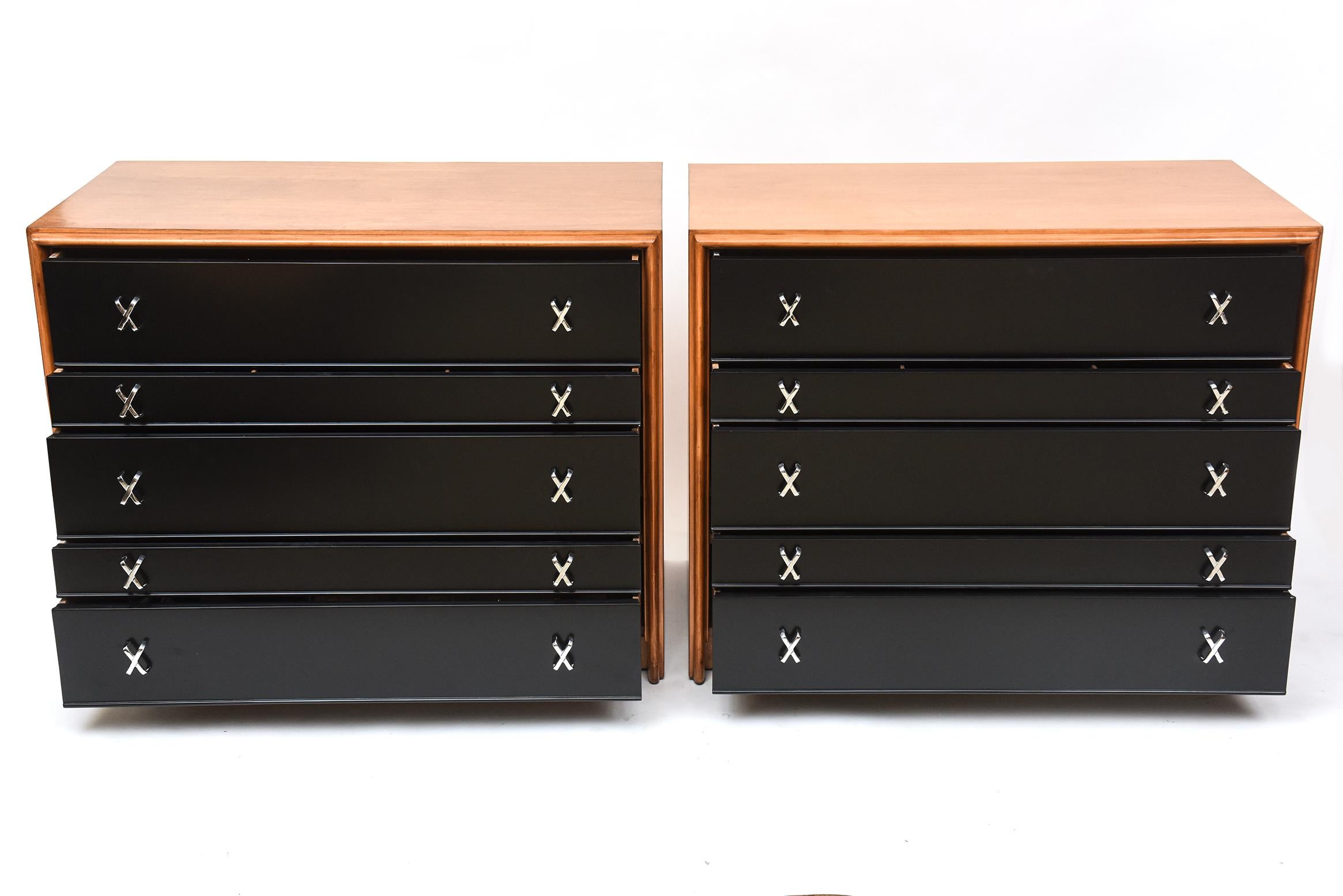 1950s Bachelor Chests by Paul Frankl for John Stuart - Two Available For Sale 1