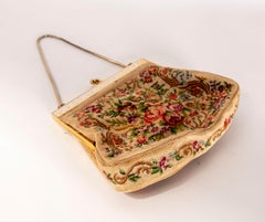 1950s Bag with Embroidery and Silk