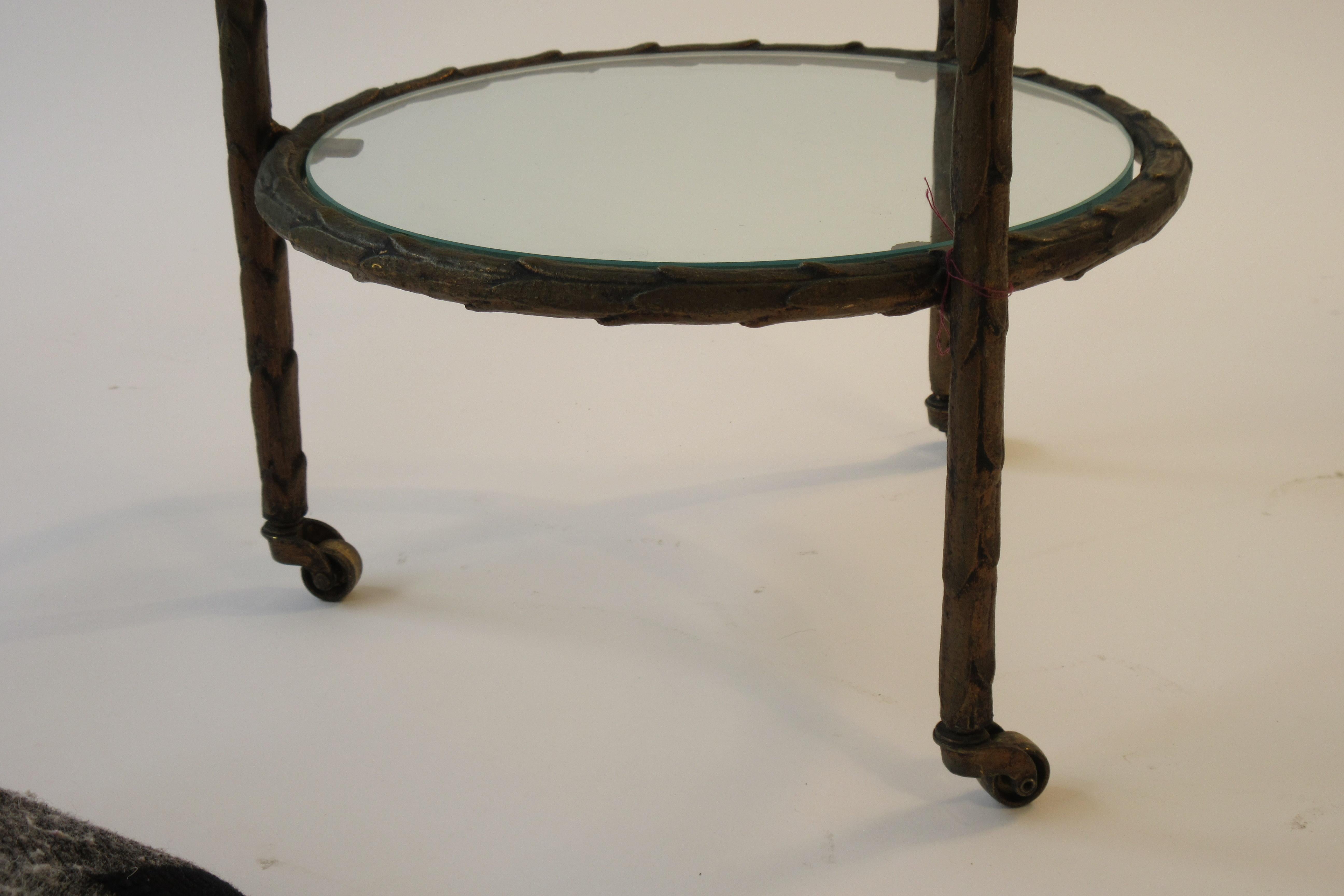 1950s Baguès Bronze Circular Nesting Tables 7