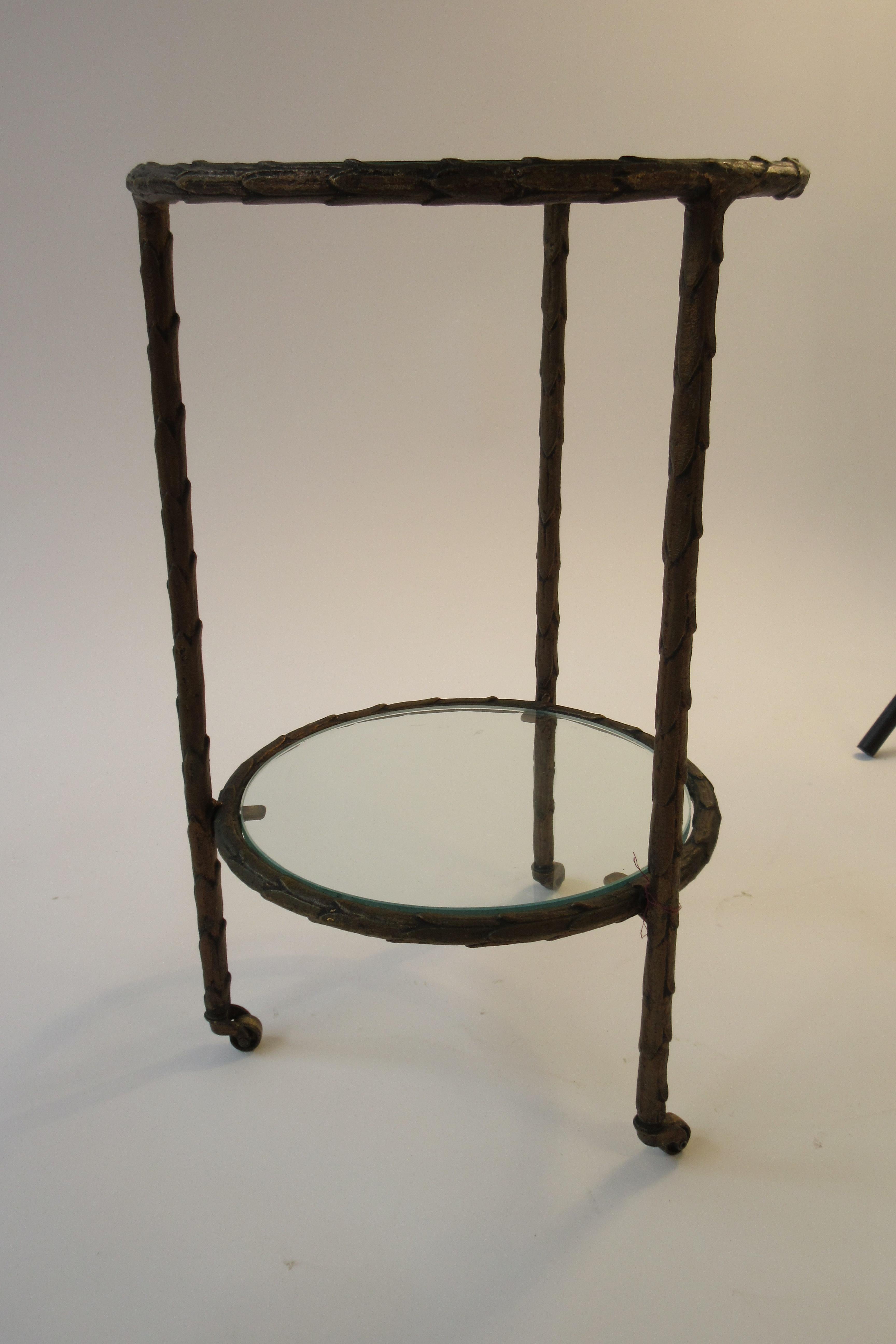 1950s Baguès Bronze Circular Nesting Tables 2