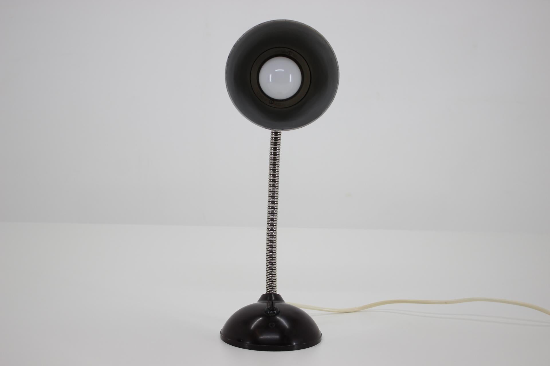 20th Century 1950s Bakelite Table Lamp, Czechoslovakia For Sale