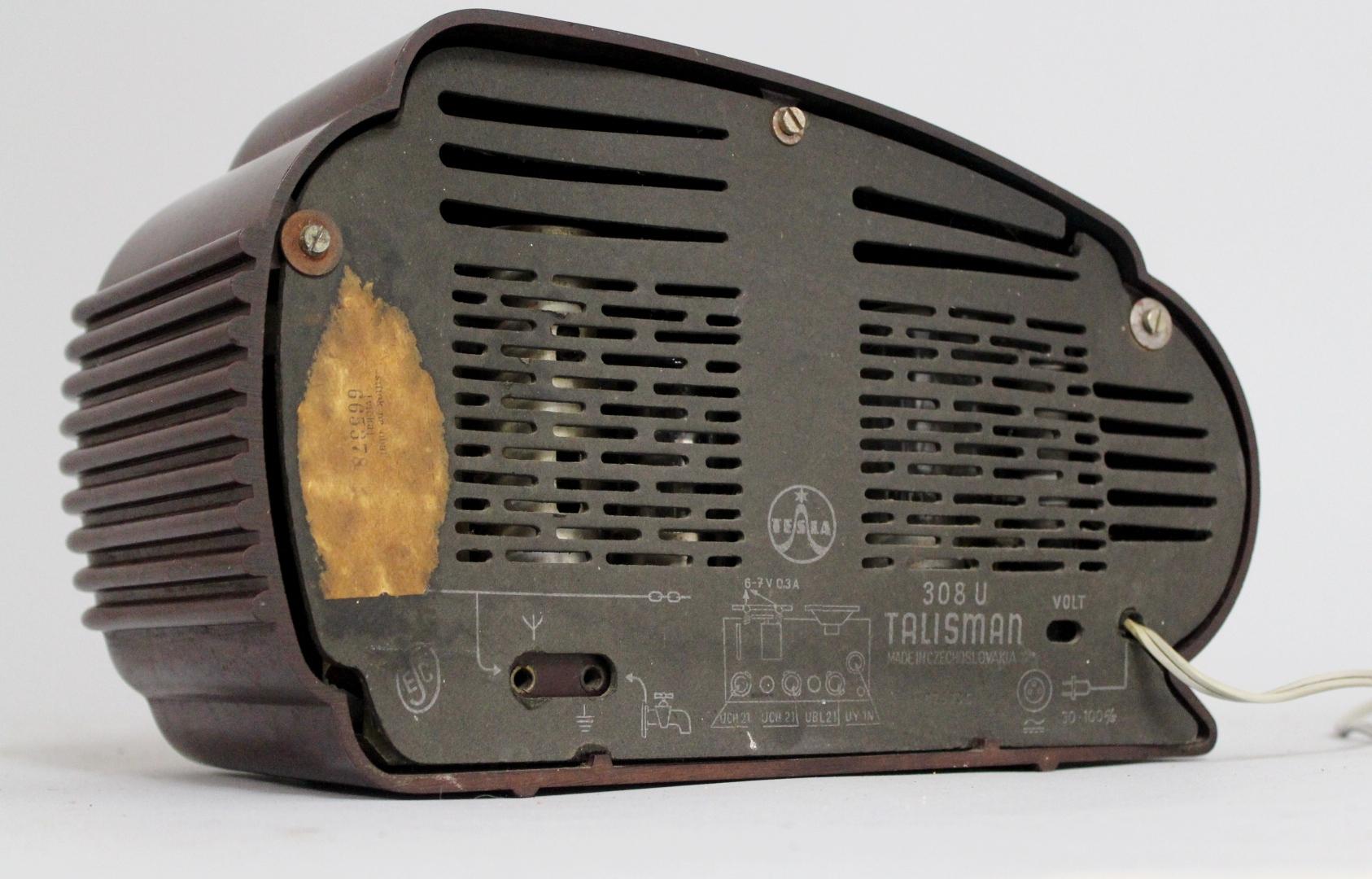 Mid-Century Modern 1950s Bakelite Talisman Radio by Tesla For Sale