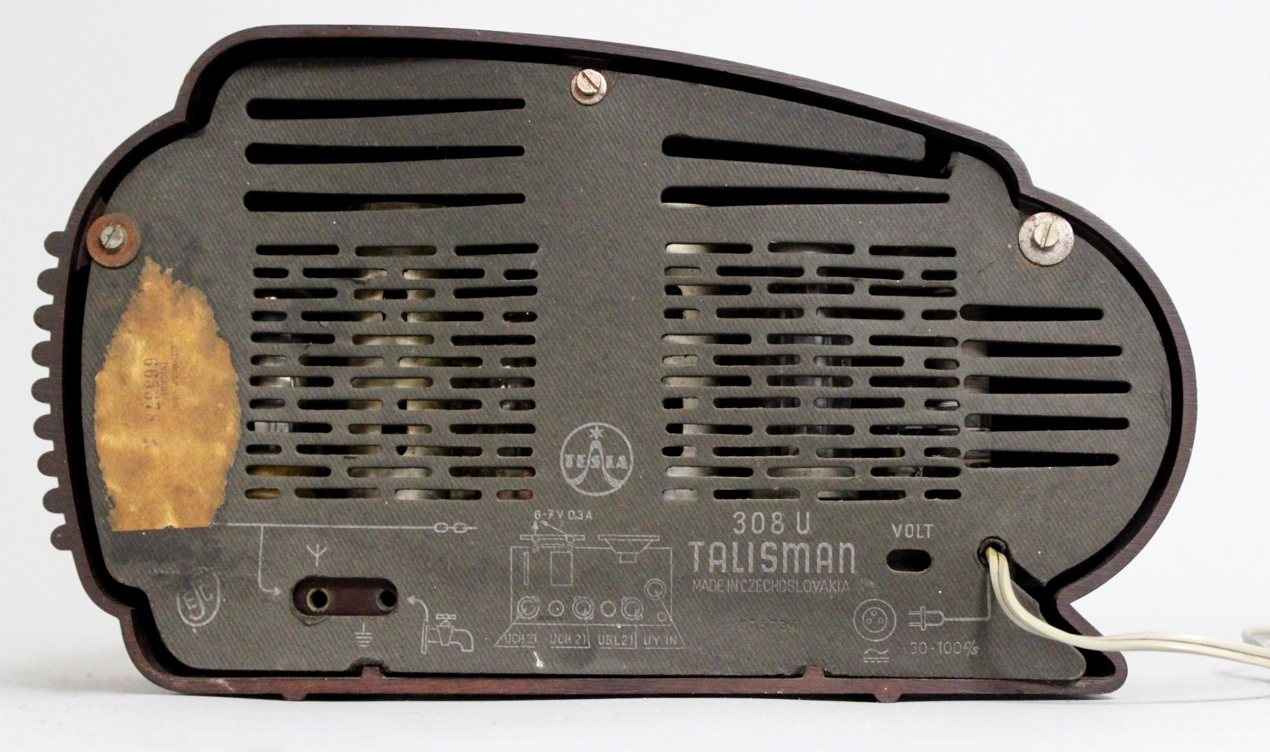 Czech 1950s Bakelite Talisman Radio by Tesla For Sale