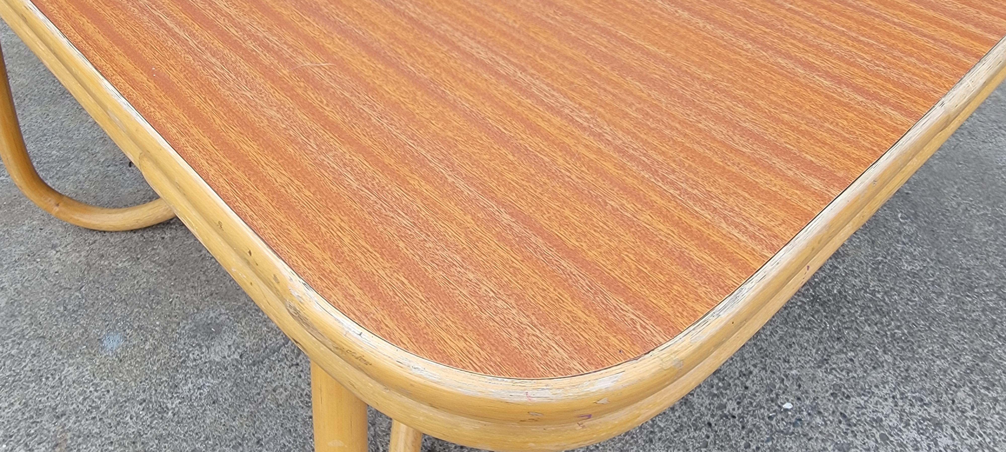 1950's Bamboo Dining Table 6