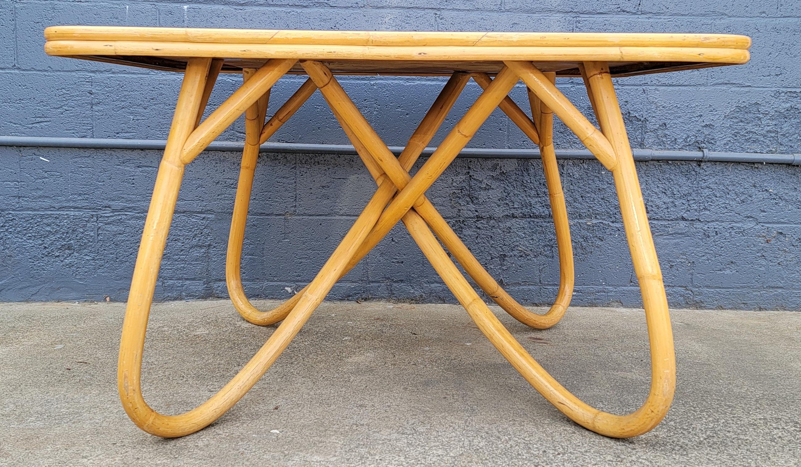 1950's Bamboo Dining Table 7