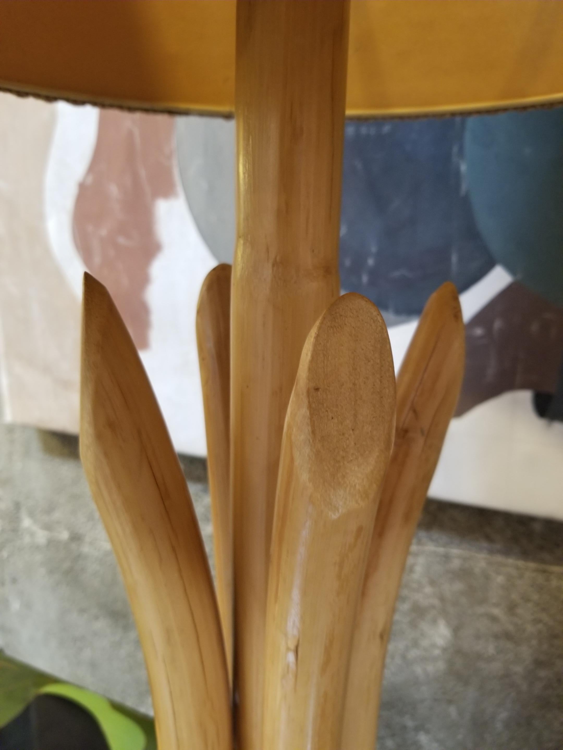 20th Century 1950's Bamboo / Rattan Table Lamps