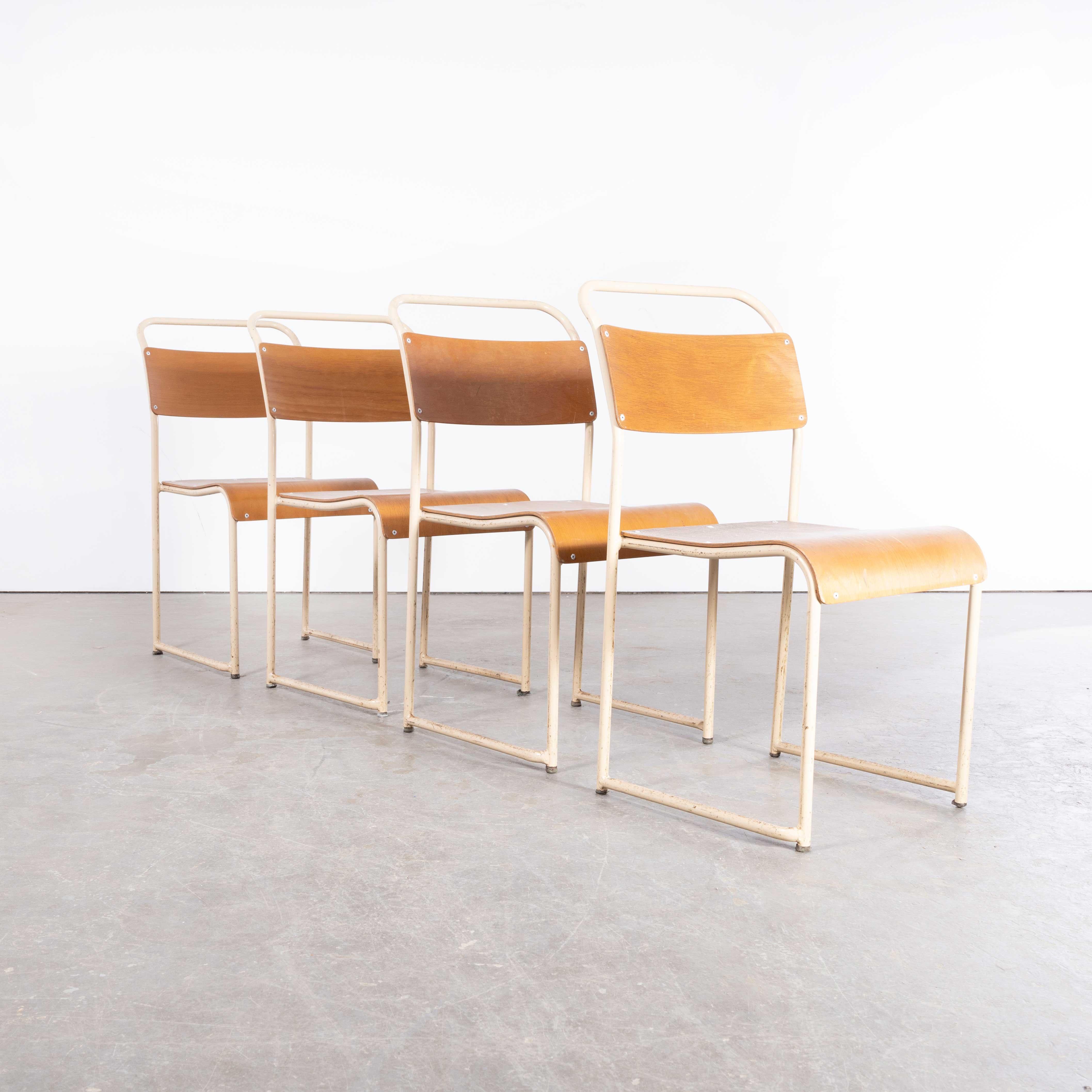1950s Bamco Tubular Metal Cream Dining Chairs – Set Of Four
1950s Bamco Tubular Metal Cream Dining Chairs – Set Of Four. One of the all time Classic British chairs inspired by the contemporary designs of Bauhaus. The most famous producer in England