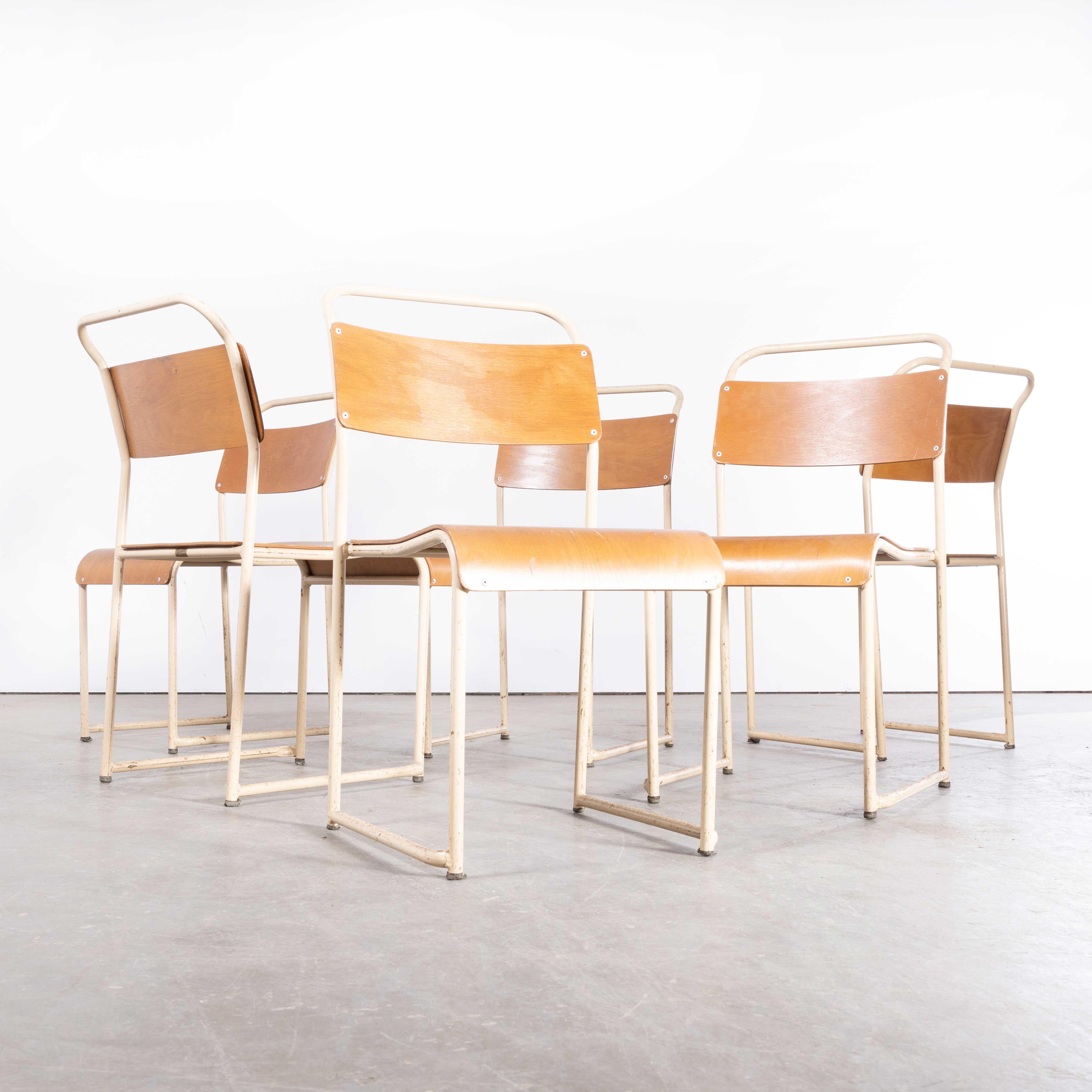1950s Bamco Tubular Metal Cream Dining Chairs – Set Of Six
1950s Bamco Tubular Metal Cream Dining Chairs – Set Of Six. One of the all time Classic British chairs inspired by the contemporary designs of Bauhaus. The most famous producer in England