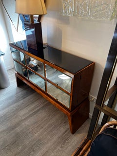 1950s Bar Cabinet Zodiac Signs Doors and Interiors in mirror