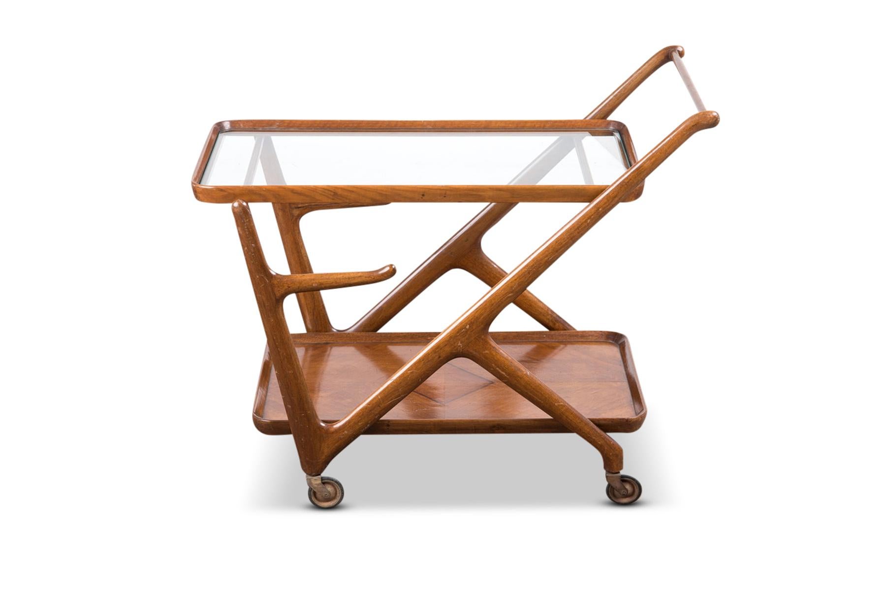 1950s Bar Cart by Cesare Lacca In Excellent Condition In Berkeley, CA