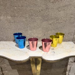 1950s Bascal 6 Colorful Tumblers Camping Road Trip Italy