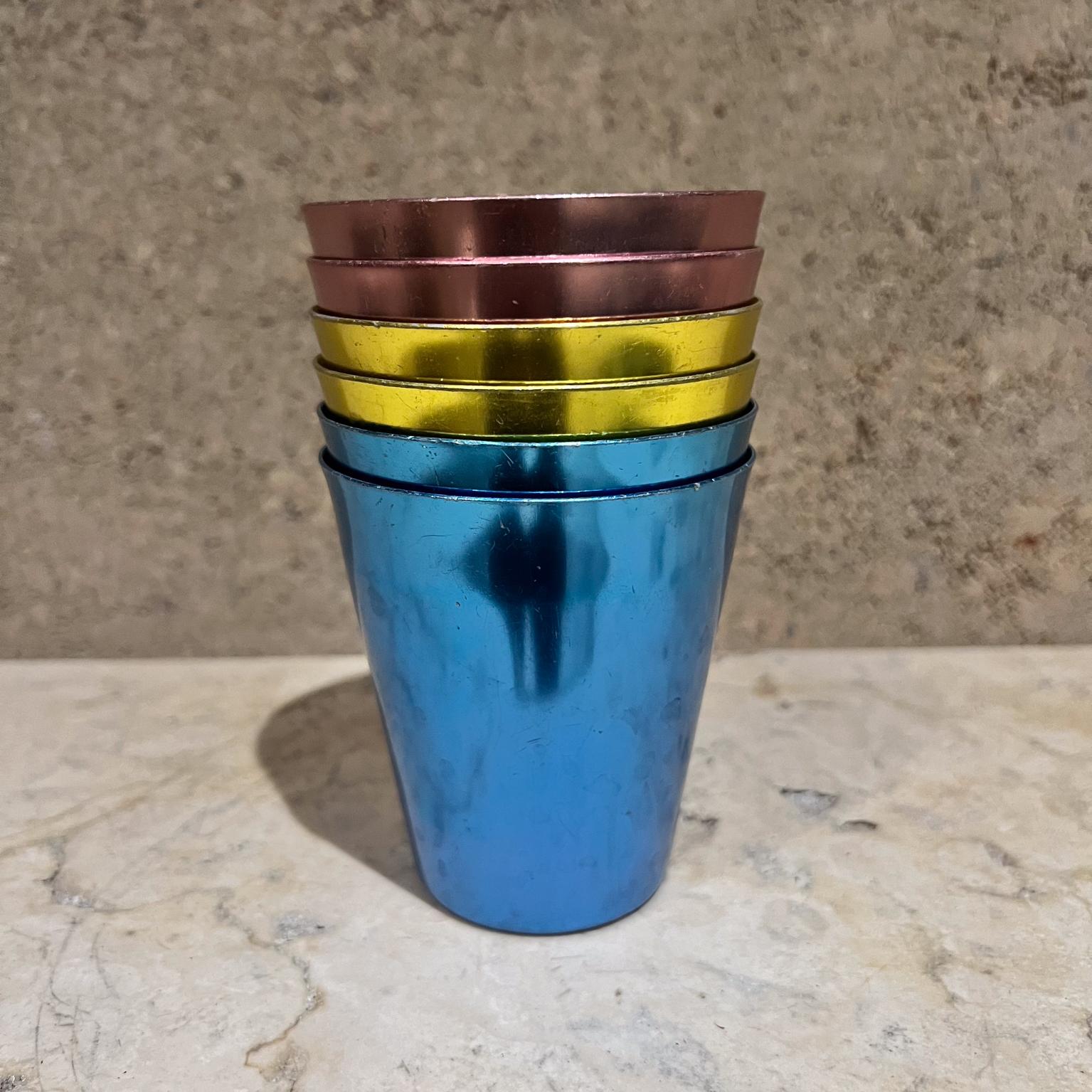 1950s Bascal 6 Colorful Tumblers Camping Road Trip Italy For Sale 2