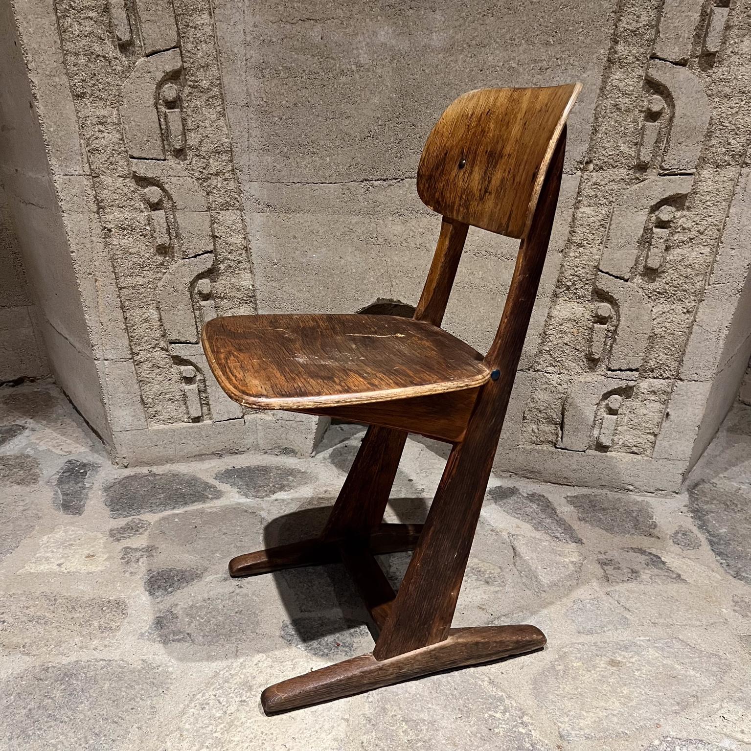 1950s Bauhaus German Casala Sled Chair Karl Nothelfer Prouve Style In Good Condition For Sale In Chula Vista, CA