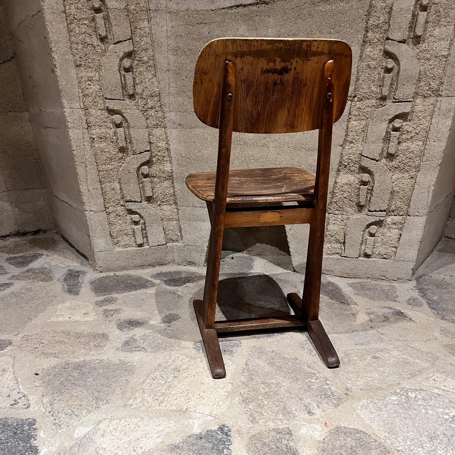 Wood 1950s Bauhaus German Casala Sled Chair Karl Nothelfer Prouve Style For Sale