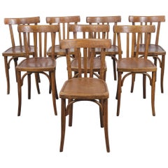 1950s Baumann Bentwood Bistro Dining Chair, Model 4, Set of Eight