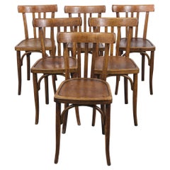 1950s Baumann Bentwood Bistro Dining Chair, Model 4, Set of Six 1950s Baumann Bentwood Bistro Dining Chair, Model 4, Set of Six