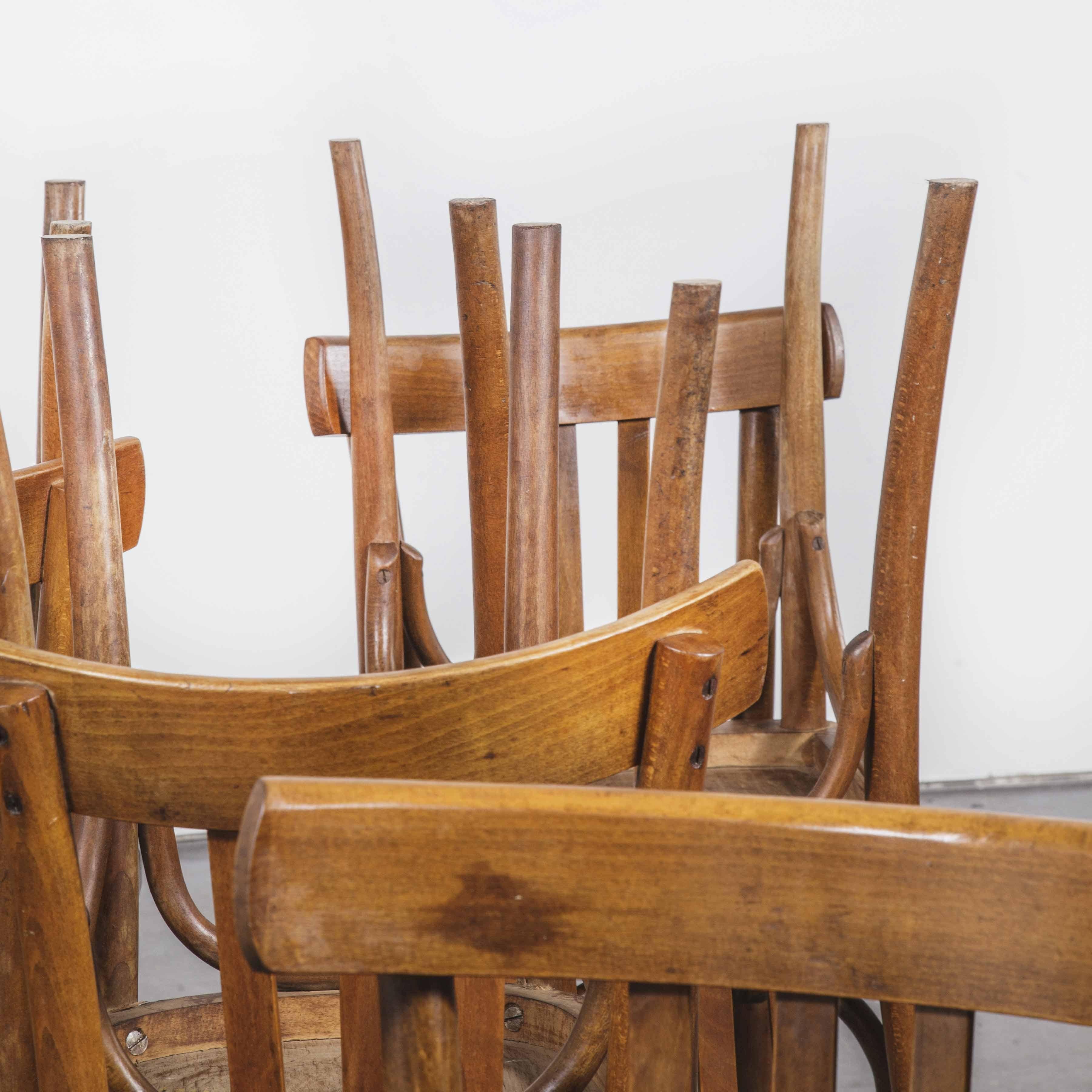 Mid-20th Century 1950s Baumann Bentwood Bistro Dining Chair, Model 4