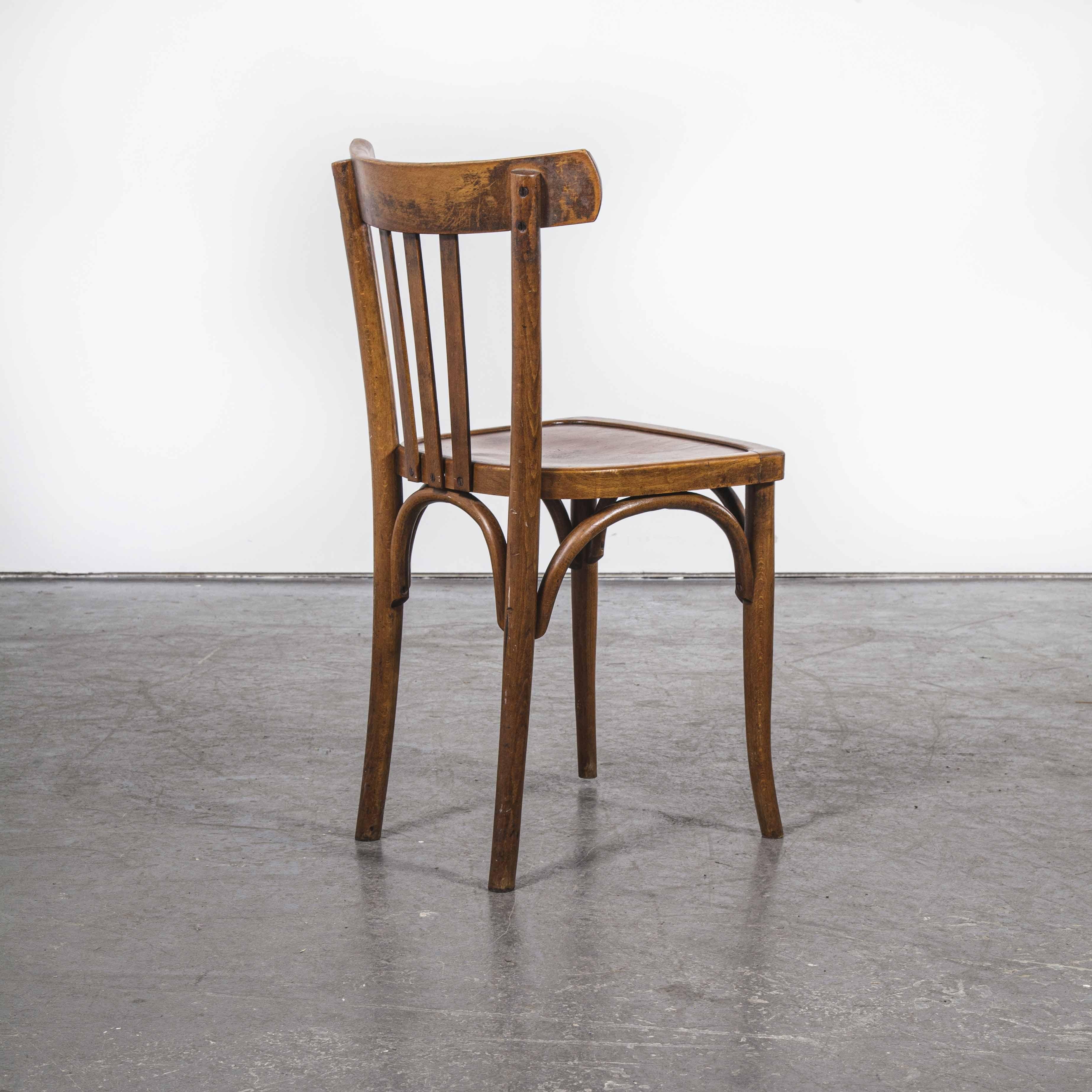 1950s Baumann Bentwood Bistro Dining Chair, Model 4 1
