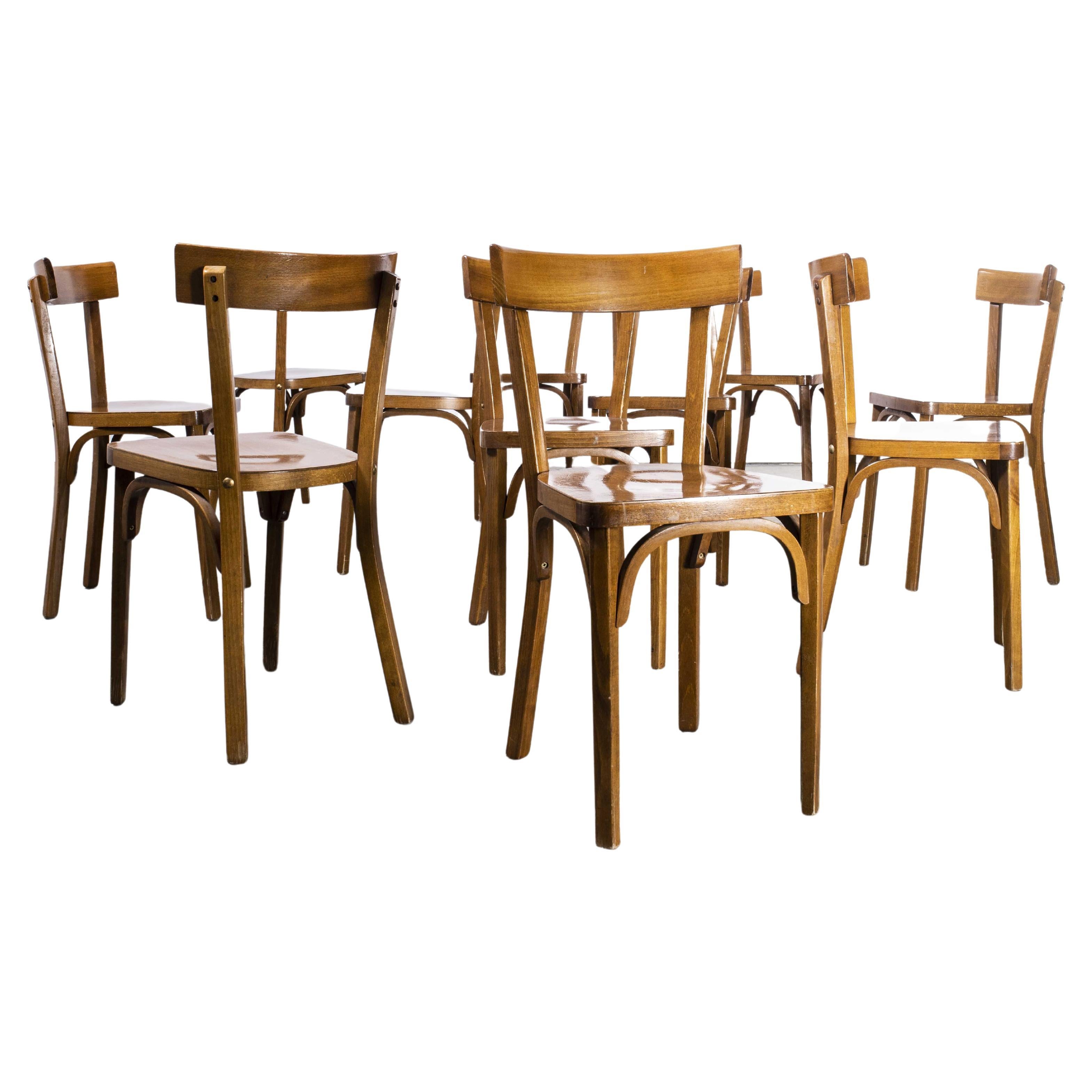 1950s Baumann Bentwood Bistro Dining Chair, Model 4, Set of Six at 1stDibs