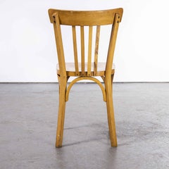 Chaise de salle à manger Bistro en bois cintré Baumann des années 1950, ensemble de quatre « Modèle 1369 »