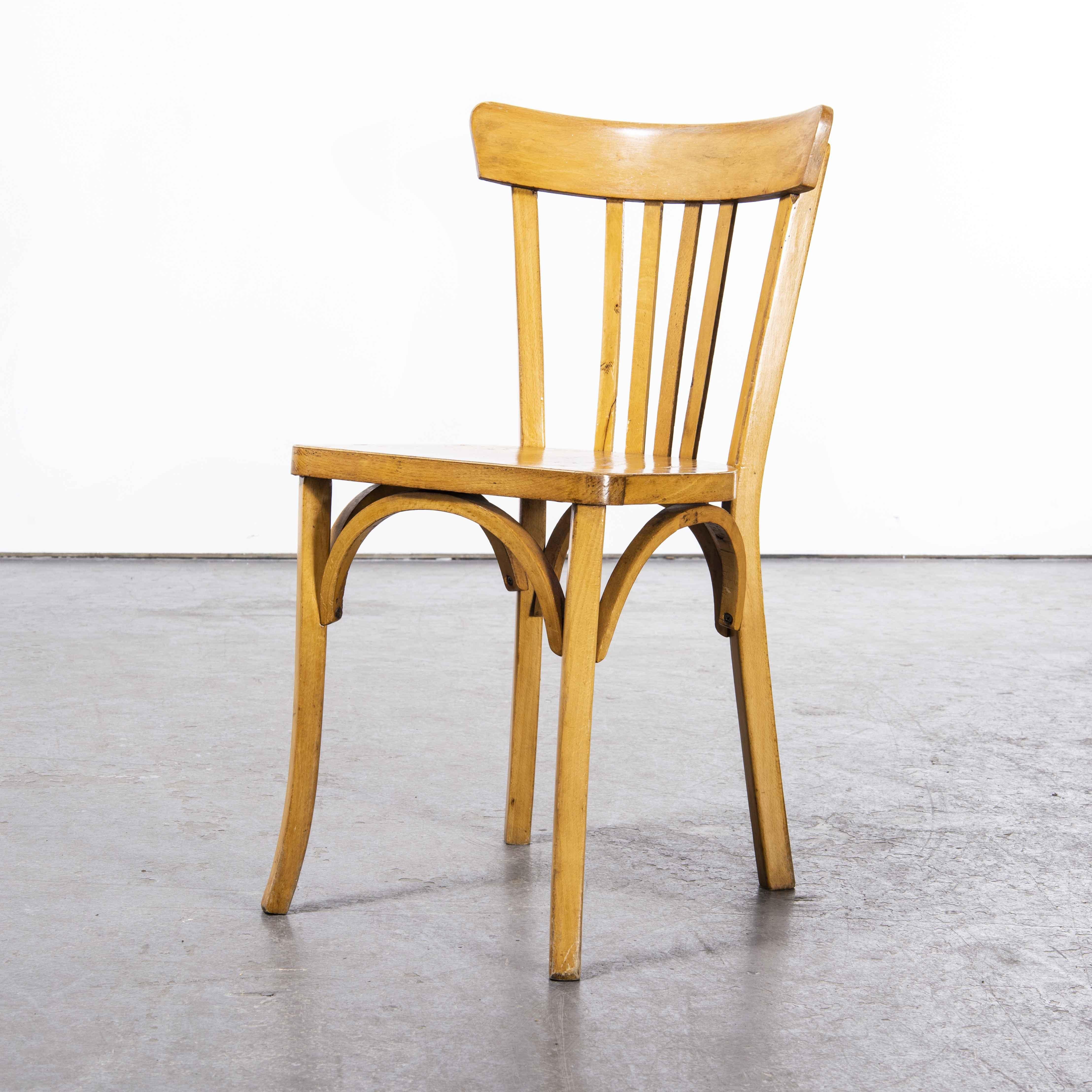 Mid-20th Century 1950's Baumann Bentwood Bistro Dining Chair, Set of Four 'Model 1369'