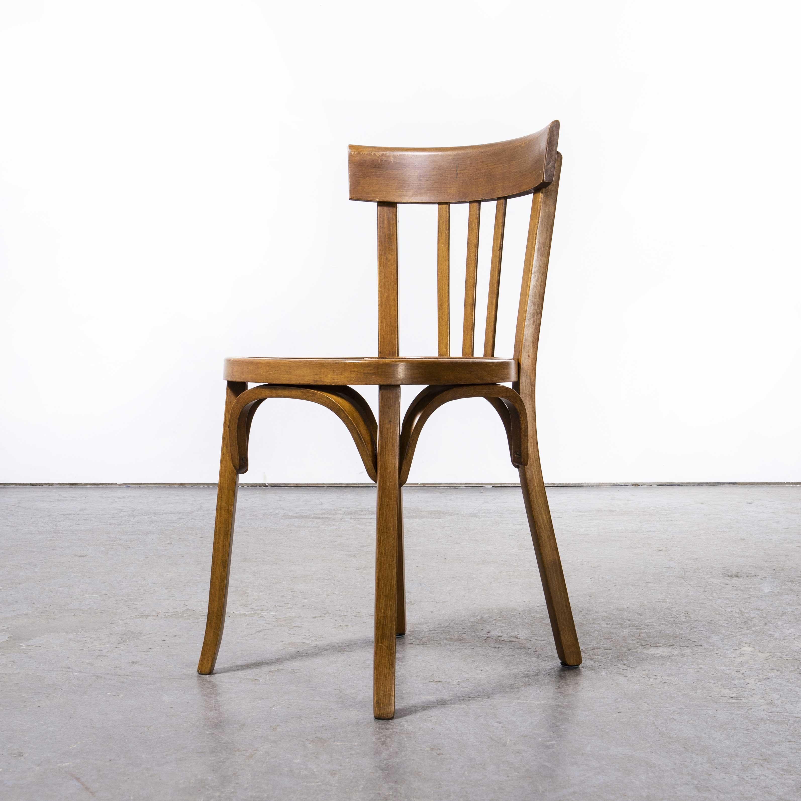 Mid-20th Century 1950's Baumann Bentwood Bistro Dining Chair, Set of Six 'Model 1411'