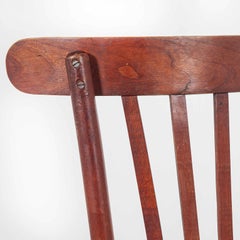 1950s Baumann Bentwood Bistro Dining Chair, Spice, Set of Six