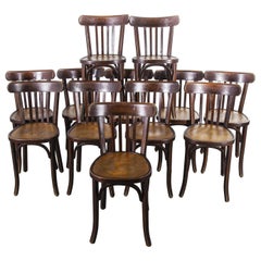 1950s Baumann Bentwood Bistro Dining Chair, Tonal, Set of Twelve