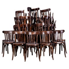 1950's Baumann Bentwood Classic Dark Walnut Bistro Dining Chair - Good Quantitie