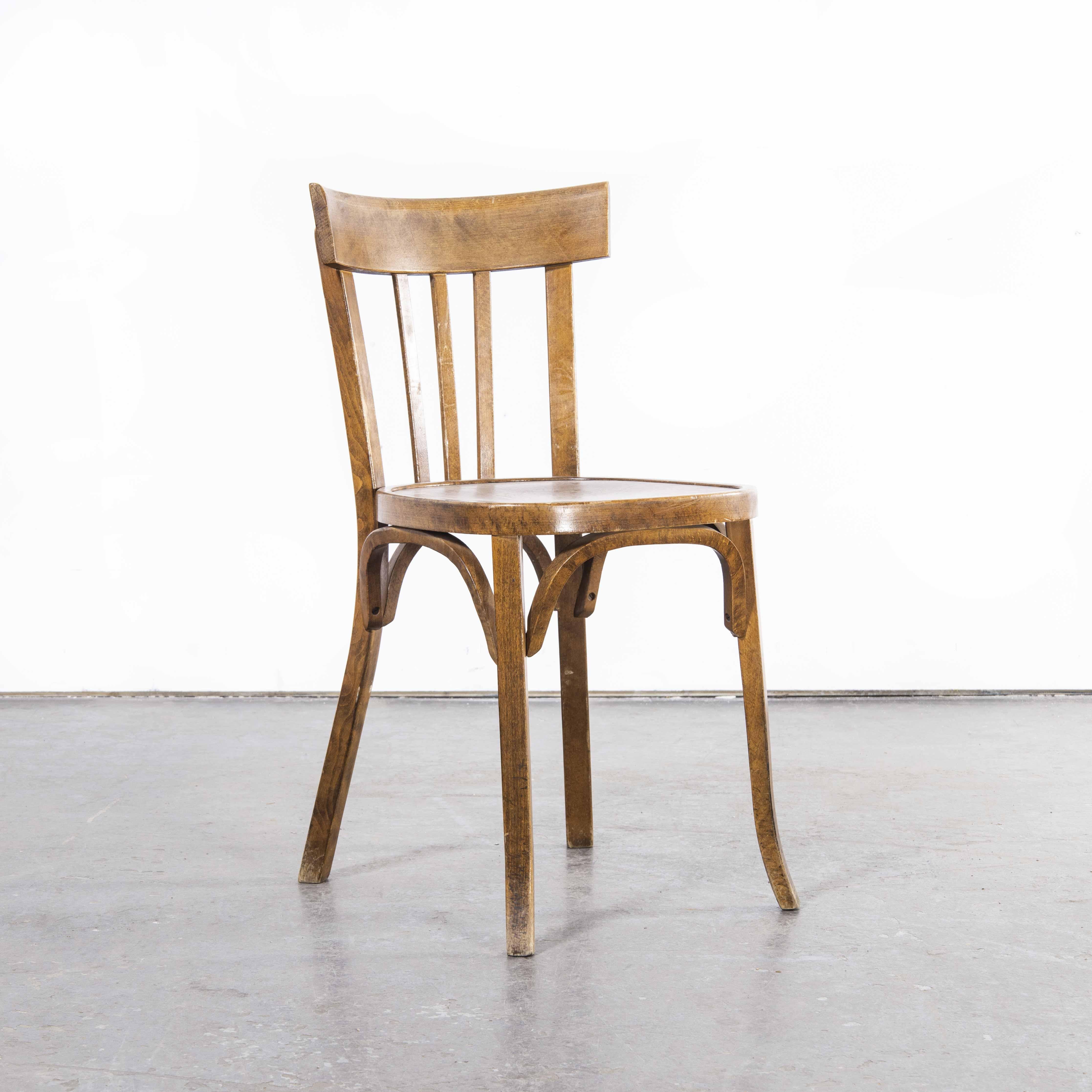 Mid-20th Century 1950's Baumann Bentwood Classic Warm Oak Dining Chair - Set Of Eight