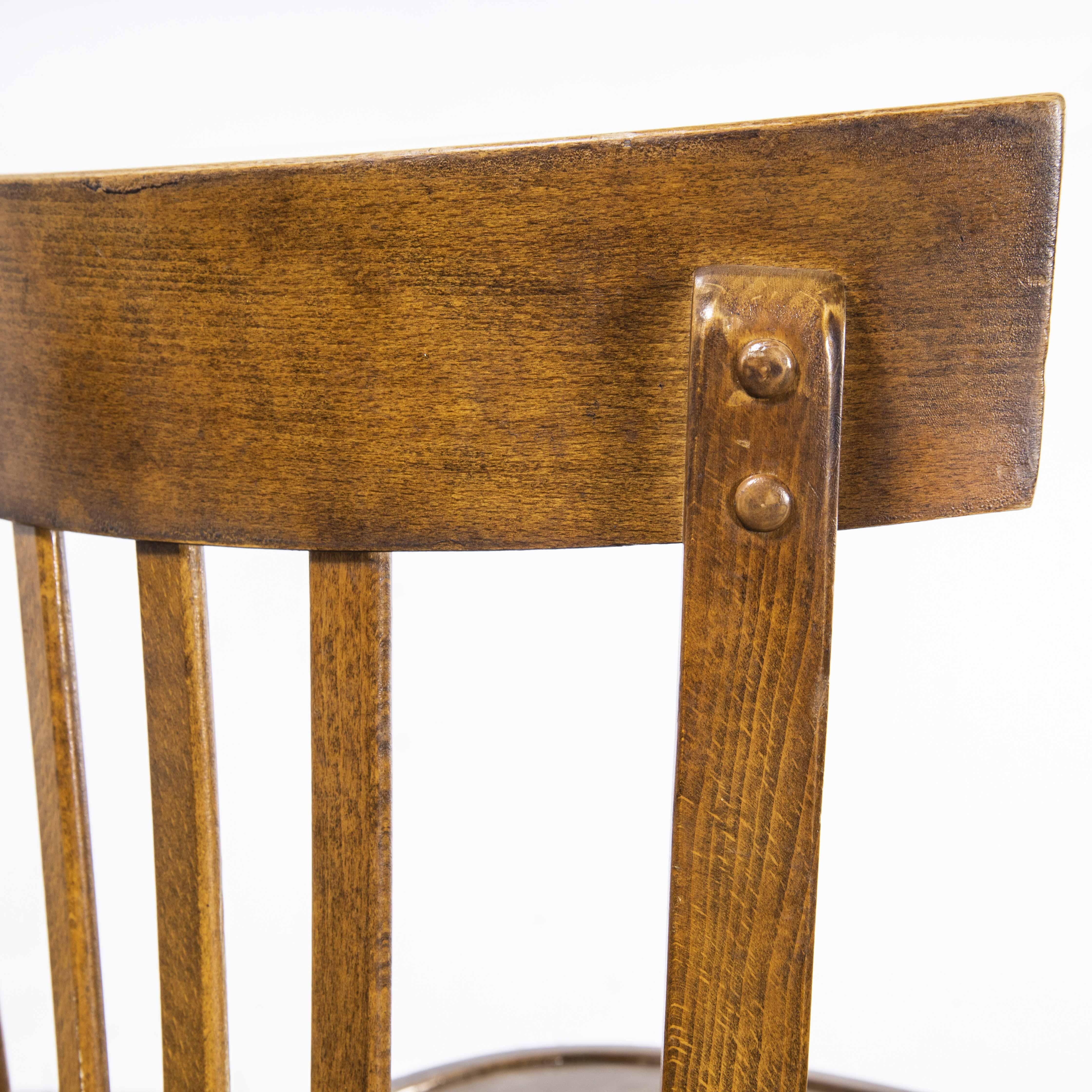 1950's Baumann Bentwood Classic Warm Oak Dining Chair - Set Of Eight 2