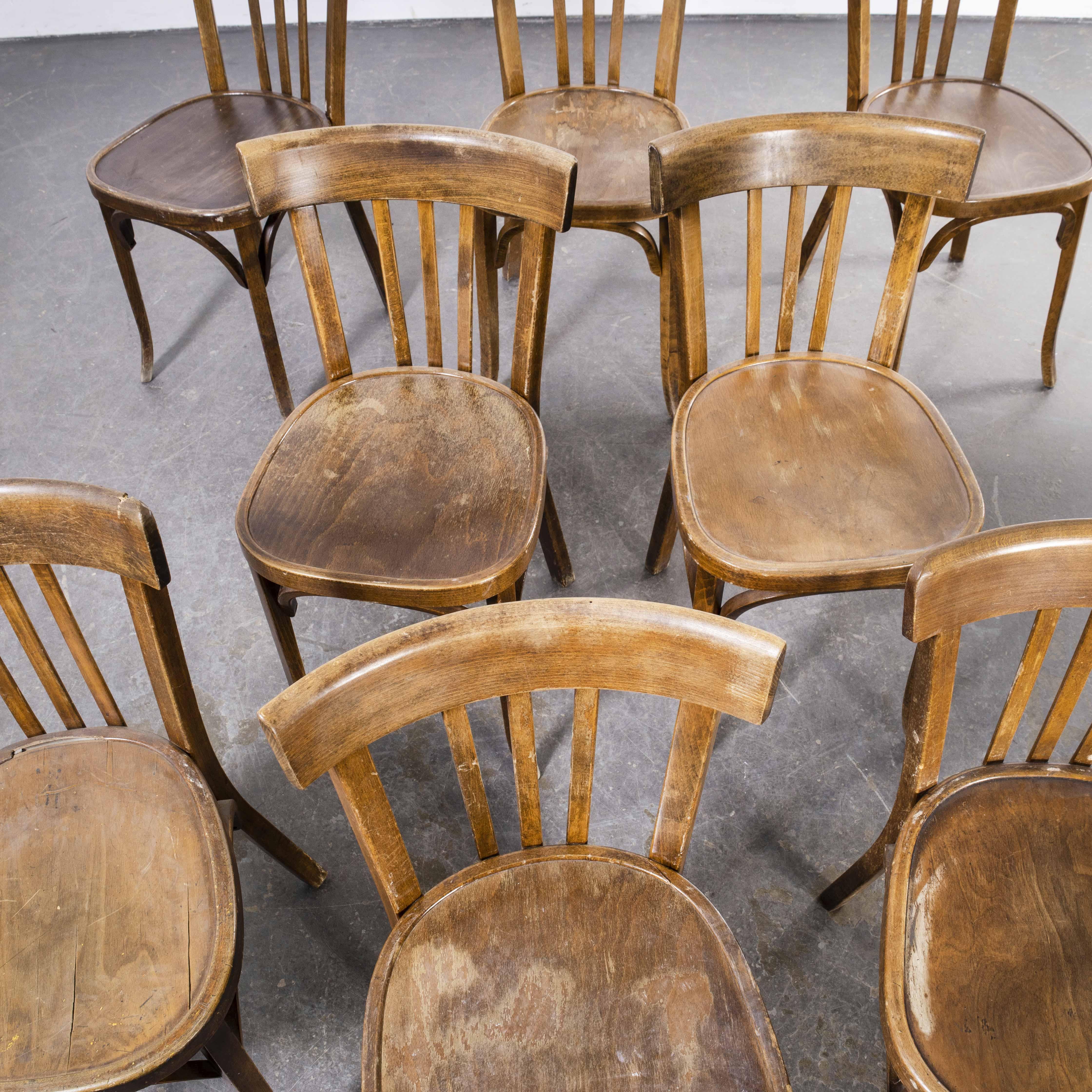 1950's Baumann Bentwood Classic Warm Oak Dining Chair - Set Of Eight 3