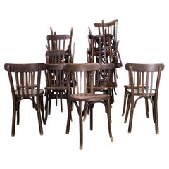 1950's Baumann Bentwood Dark Walnut Dining Chair, Set of Twenty