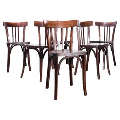 1950's Baumann Bentwood Dining Chair, Dark Spice, Set of Six