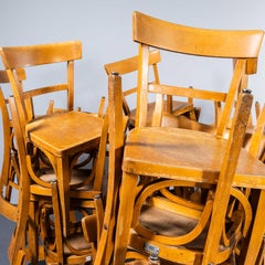 1950's Baumann Bentwood Honey Oak Bistro Dining Chair - Good Qty Available