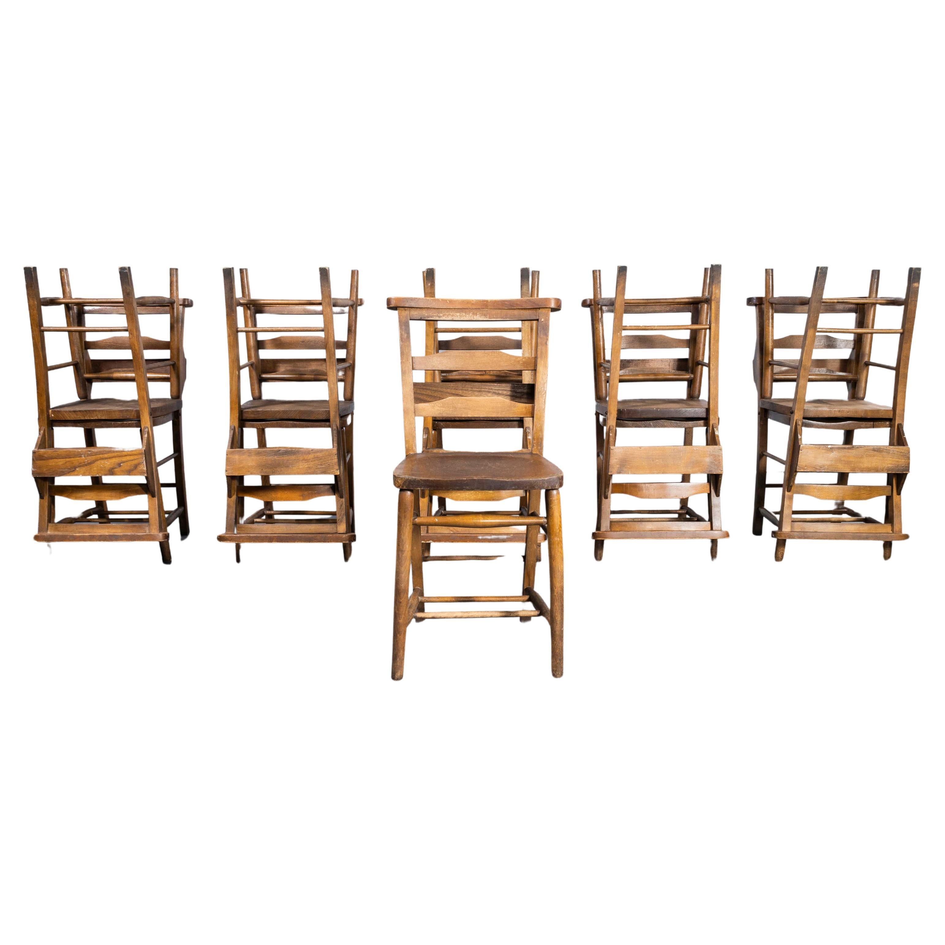 Silla de comedor Baumann Bentwood Honey Oak Bistro de los años 50 - Buena cantidad disponible