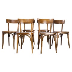 1950's Baumann Bentwood Rich Walnut Dining Chair - Set of Six