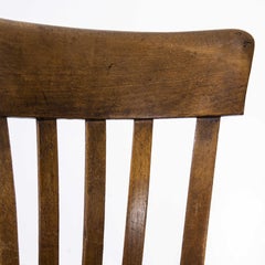 1950's Baumann Bentwood Saddle Back Dining Chair, Honey, Set of Four