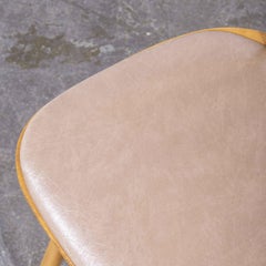 1950's Baumann Bentwood Spindleback Upholstered Dining Chair, Set of Six