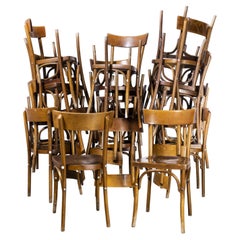 1950's Baumann Bentwood Walnut Bistro Dining Chair, Various Quantities Availab