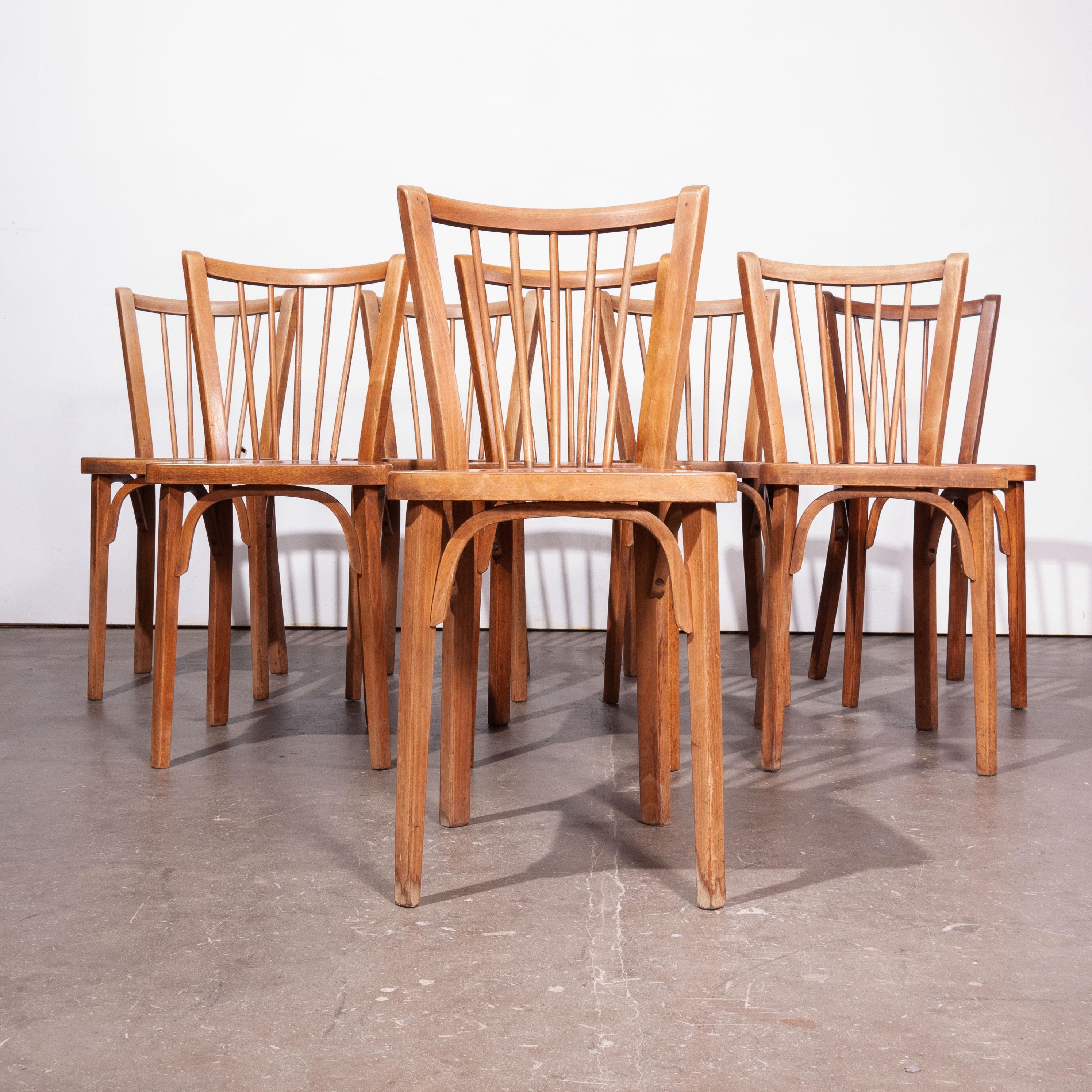 1950s Baumann Bistro Dining Chairs, Set Of Eight, Other Quantities Available 4