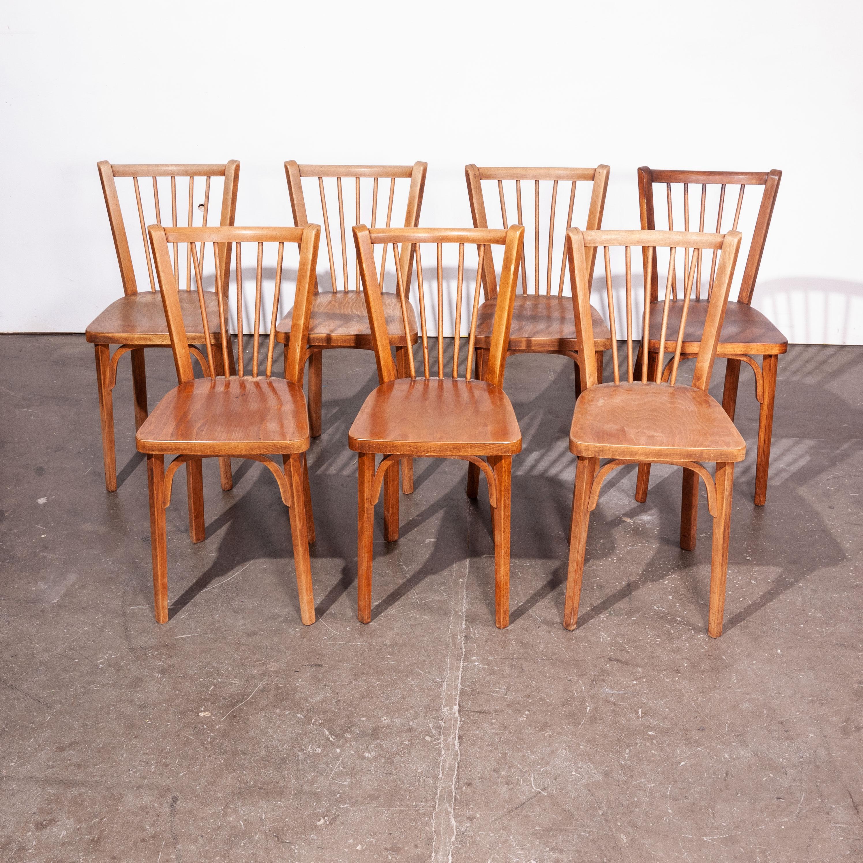 Mid-Century Modern 1950's Baumann Bistro Dining Chairs - Set Of Eight - Other Quantities Available